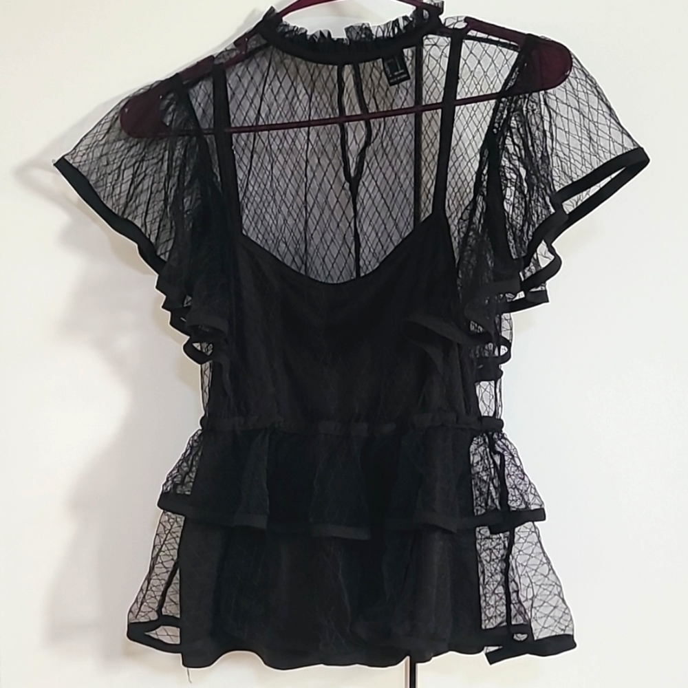 F21 Two piece ruffle top